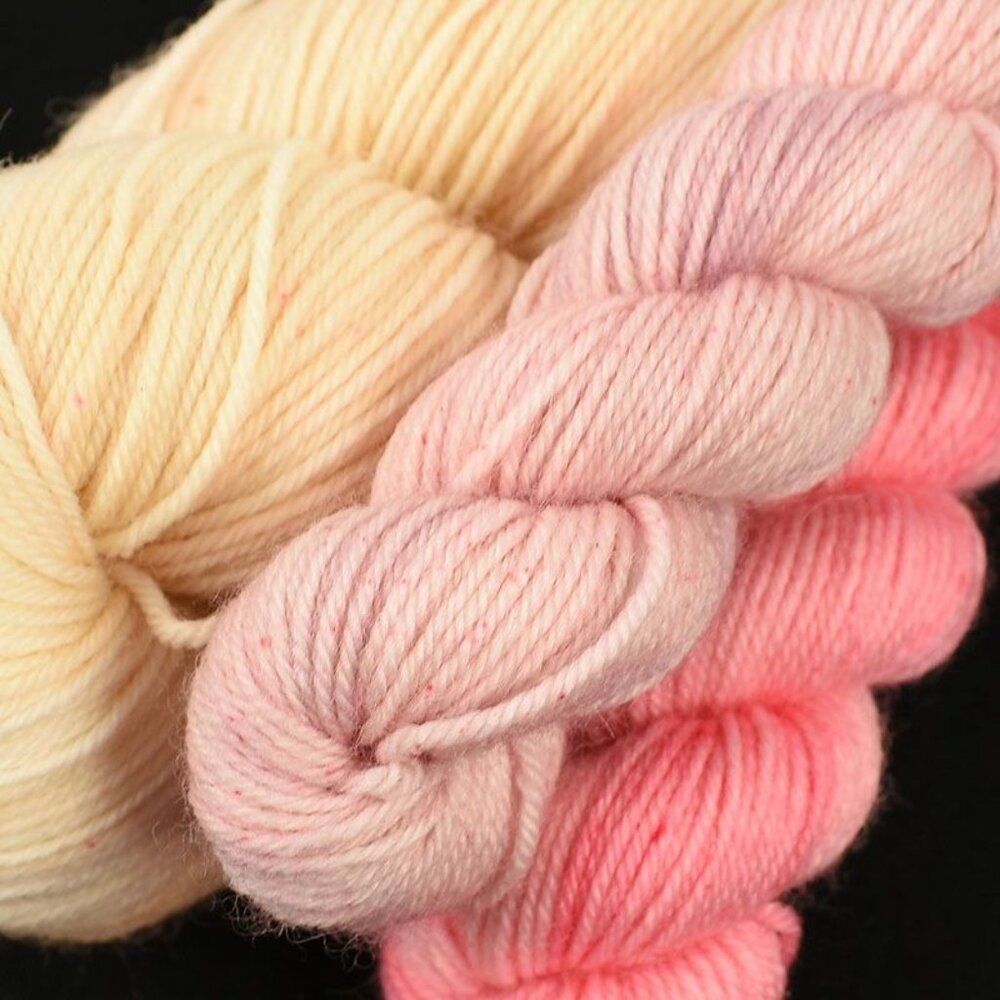 Suburban Stitcher Sock Set Superwash Merino Wool Nylon Champagne Paloma Rose - Picture 2 of 3